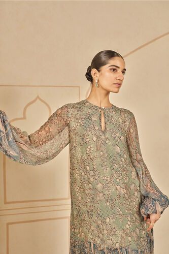 Sylva Printed Kaftan - Powder Blue, Powder Blue, image 4